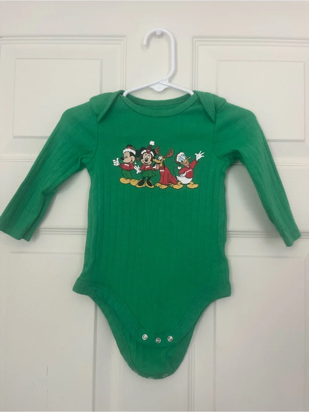 Mickey Mouse Baby Boys Christmas Graphic Bodysuit Size 6-9 M